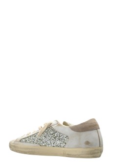 golden goose sneaker womansuper star glitter and leather upper leather star suede hee - gwf00103f008901 10931