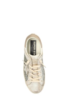 golden goose sneaker womansuper star glitter and leather upper leather star suede hee - gwf00103f008901 10931