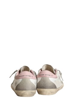 golden goose sneaker womansuper-star leather upper and heel suede star and spur cream - gwf00102f002569 10914