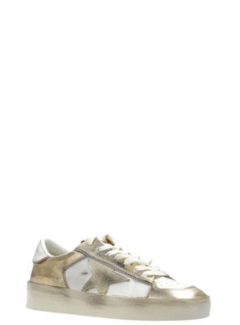 golden goose sneaker womanstardan suede and laminated leather upper suede star lamina - gwf00333f007536 12281 2
