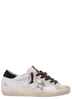 golden goose sneaker womansuper star suede toe tongue and heel leather upper pois hor - gwf00101f008746 12526