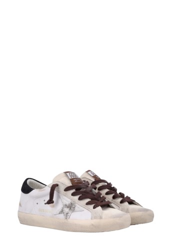 golden goose sneaker womansuper star suede toe tongue and heel leather upper pois hor - gwf00101f008746 12526 2