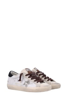 golden goose sneaker womansuper star suede toe tongue and heel leather upper pois hor - gwf00101f008746 12526