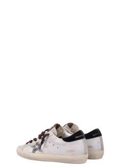 golden goose sneaker womansuper star suede toe tongue and heel leather upper pois hor - gwf00101f008746 12526