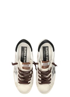 golden goose sneaker womansuper star suede toe tongue and heel leather upper pois hor - gwf00101f008746 12526