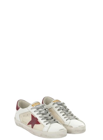 golden goose sneaker mansuper-star net and leather upper leather toe tongue and hee - gmf00104f008726 15984 2