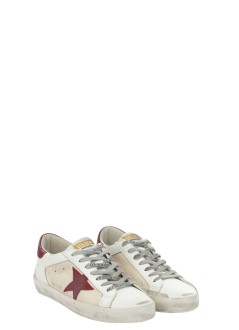 golden goose sneaker mansuper-star net and leather upper leather toe tongue and hee - gmf00104f008726 15984