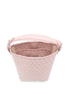 anya hindmarch crossbody mujer i am a plastic bag mini bucket in recycled canvas with silk - 5050925208581 shell pink