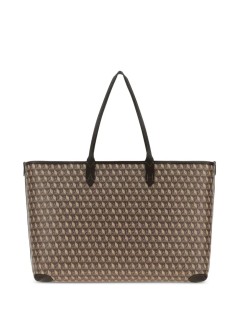 anya hindmarch handbag mujer i am a plastic bag  zipped tote in recycled canvas with smo - 5050925210577 truffle