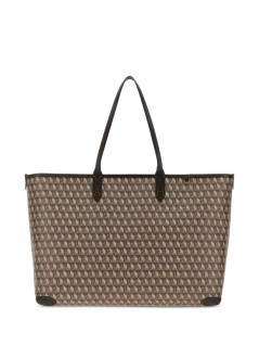 anya hindmarch handbag mujer i am a plastic bag  zipped tote in recycled canvas with smo - 5050925210577 truffle