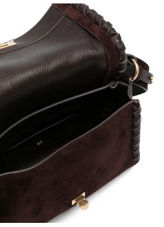 anya hindmarch crossbody mujer mortimer crossbody in reverse suede - 5050925207294 grape