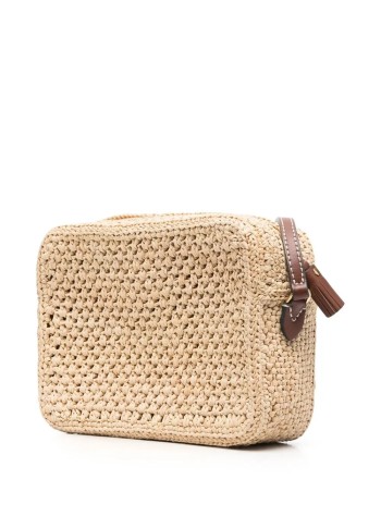 anya hindmarch crossbody womancross body eyes in raffia - 5050925168342 natural 2