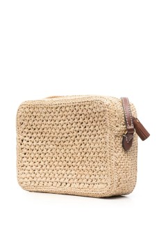 anya hindmarch crossbody mujer cross body eyes in raffia - 5050925168342 natural