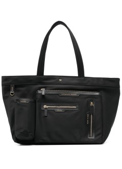 anya hindmarch handbag mujer e/w tote multi pocket in econyl® regenerated nylon - 5050925193467 black