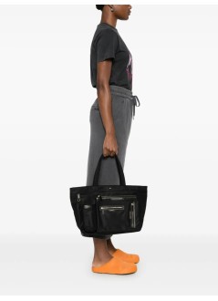 anya hindmarch handbag mujer e/w tote multi pocket in econyl® regenerated nylon - 5050925193467 black