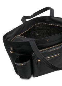 anya hindmarch handbag mujer e/w tote multi pocket in econyl® regenerated nylon - 5050925193467 black