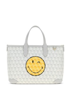 anya hindmarch handbag mujer i am a plastic bag tote xs wink in recycled canvas with smo - 5050925205337 frost