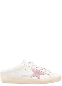 Super Star Sabot Leather Upper Suede Star