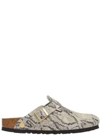birkenstock zueco mujer boston print leve - 1033086 snake oyster