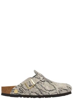 birkenstock zueco mujer boston print leve - 1033086 snake oyster