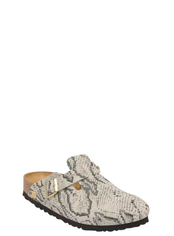 birkenstock zueco mujer boston print leve - 1033086 snake oyster 2