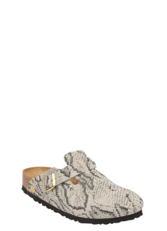 birkenstock zueco mujer boston print leve - 1033086 snake oyster