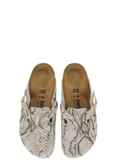 birkenstock zueco mujer boston print leve - 1033086 snake oyster