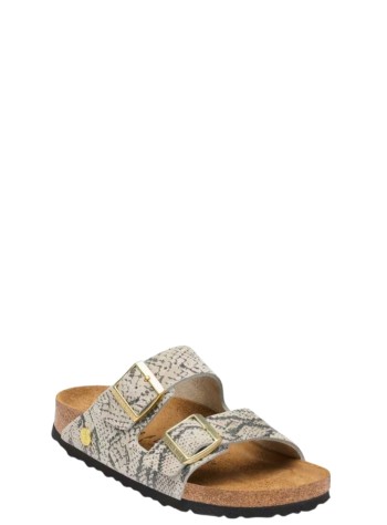 birkenstock sandalia mujer arizona print leve - 1033065 snake oyster 2