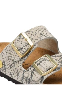 birkenstock sandalia mujer arizona print leve - 1033065 snake oyster