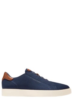 cole haan sneaker mangrandpro luxe slip-on stitchlite sneaker - c44795 navy blazer ch british tan ivory