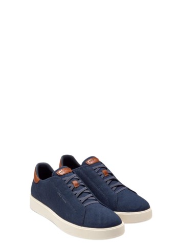 cole haan sneaker mangrandpro luxe slip-on stitchlite sneaker - c44795 navy blazer ch british tan ivory 2