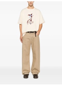 drôle de monsieur camiseta hombre drôle iris t-shirt - lts331co248lbg light beige