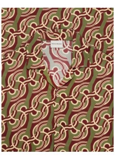 drôle de monsieur camiseria hombre viscose chain link monogram shirt - lsh230vi039kk kaki