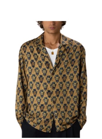 drôle de monsieur camiseria hombre long sleeve baroque grapes shirt - lsh234vi038mc multicolor 2