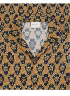 drôle de monsieur camiseria hombre long sleeve baroque grapes shirt - lsh234vi038mc multicolor