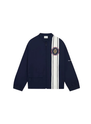 drôle de monsieur outerwear hombre d mirror nylon racing jacket - ljt286pl168ny navy