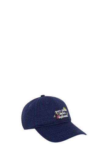 drôle de monsieur gorras hombre vine embroidered slogan cap - lcp206co138ny navy