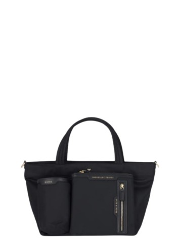 anya hindmarch handbag mujer multi pocket e/w tote mini in econyl® regenerated nylon - 5050925193474 black
