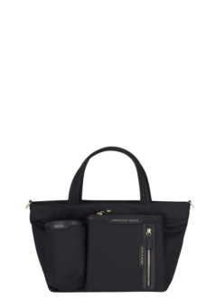 anya hindmarch handbag mujer multi pocket e/w tote mini in econyl® regenerated nylon - 5050925193474 black