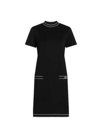 karl lagerfeld vestido mujer logo jersey dress - b3w13031 999