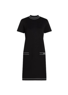 karl lagerfeld vestido mujer logo jersey dress - b3w13031 999