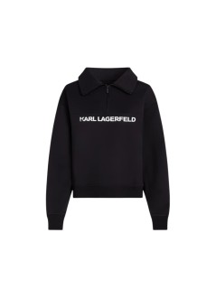 karl lagerfeld sudadera mujer essential contrast quarter zip - b3w44017 999