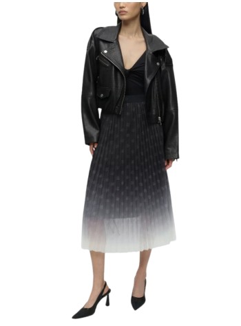 karl lagerfeld skirt womanpleated mesh skirt - b3w12005 a45 2