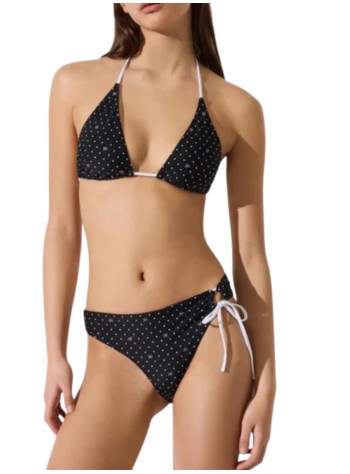 karl lagerfeld bikini mujer kl polka dot cheeky bottom - b3w46017 b32 2