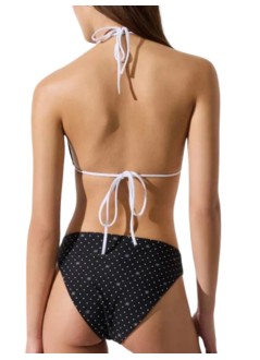 karl lagerfeld bikini mujer kl polka dot cheeky bottom - b3w46017 b32