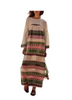devotion twins vestido mujer vela - 026332g green pink r607