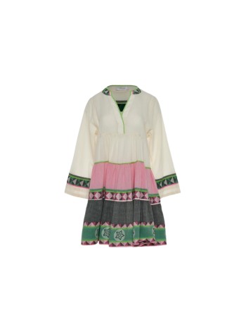 devotion twins vestido mujer ella 3 - 026333g green pink r607