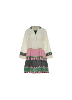 devotion twins vestido mujer ella 3 - 026333g green pink r607