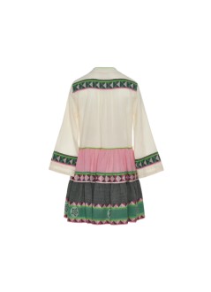 devotion twins vestido mujer ella 3 - 026333g green pink r607