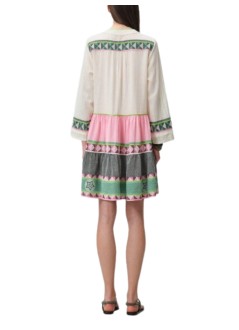 devotion twins vestido mujer ella 3 - 026333g green pink r607